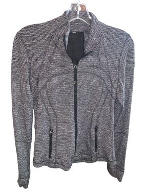 Lululemon Heathered Gray/Black Ladies Define Jacket Size 8